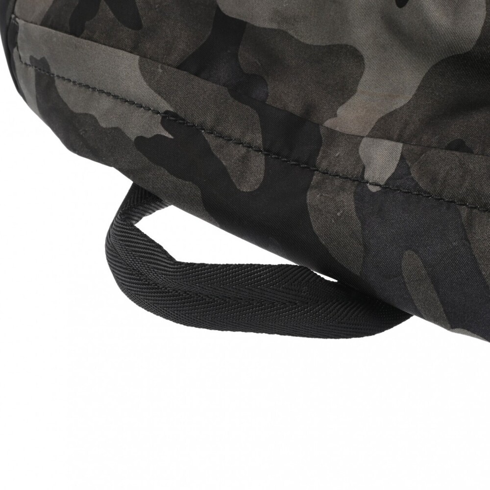 PRADA Camouflage Backpack Khaki Green Nylon Daypack - Picture 3 of 11